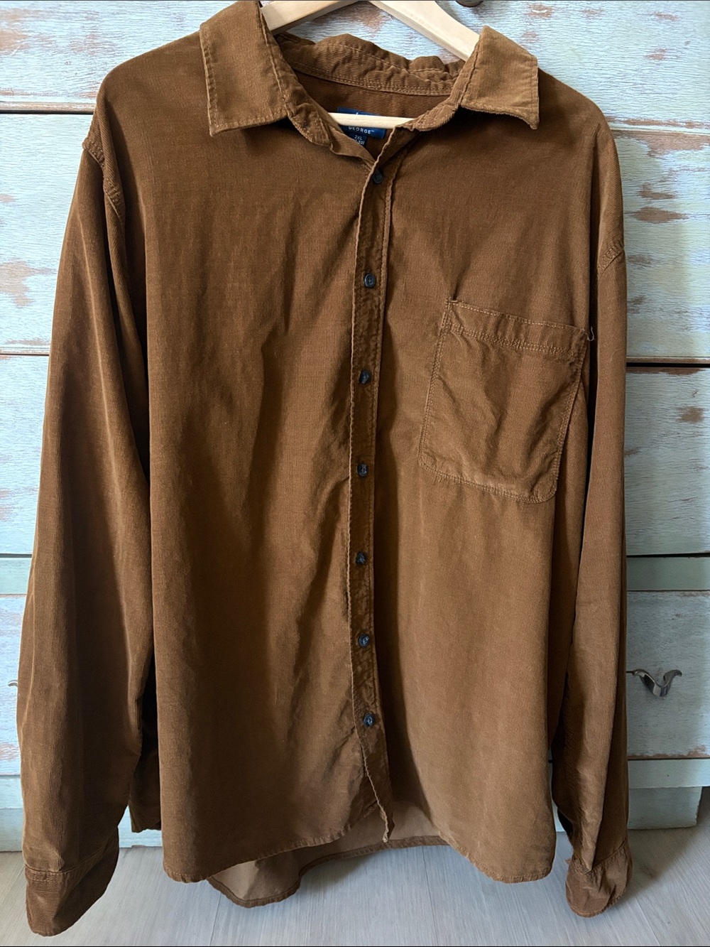 George Brown Corduroy Long-Sleeve Shirt Jacket